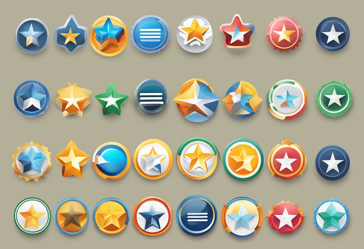 Multiple sellers' logos displayed with star ratings and review counts for comparison