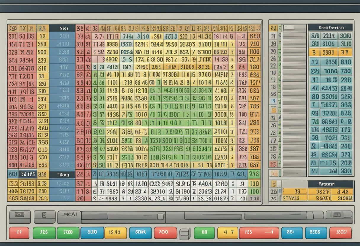 A sleek computer program scans lottery numbers, displaying winning combinations on a digital screen