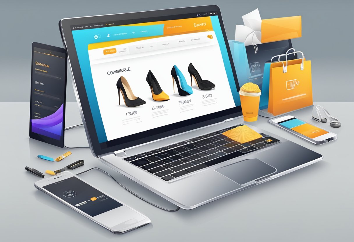 A sleek e-commerce website with a variety of advanced features and accessories displayed in an organized and visually appealing manner